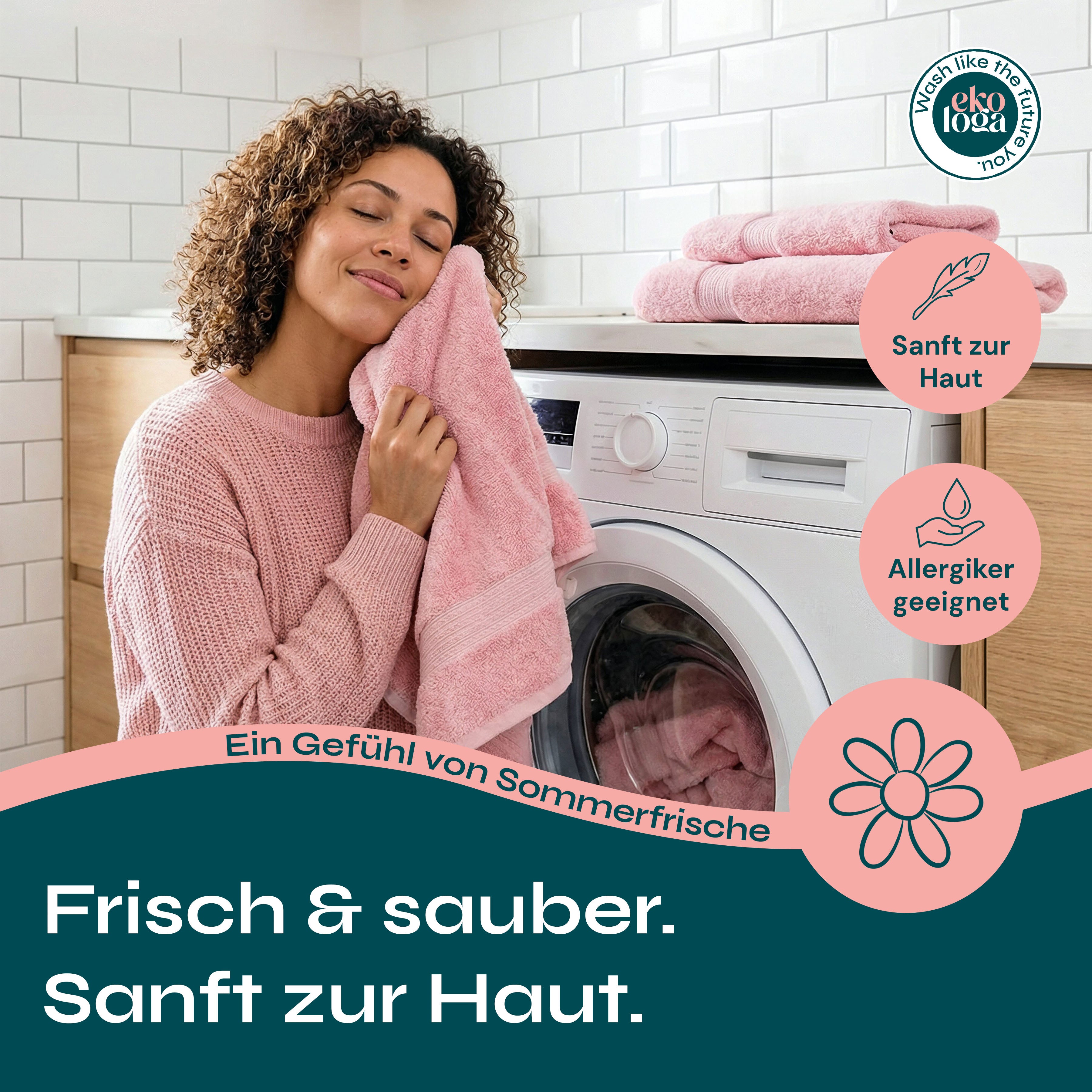 Umweltfreundliche Waschmittelblätter (64 Waschgänge mit Handseife)