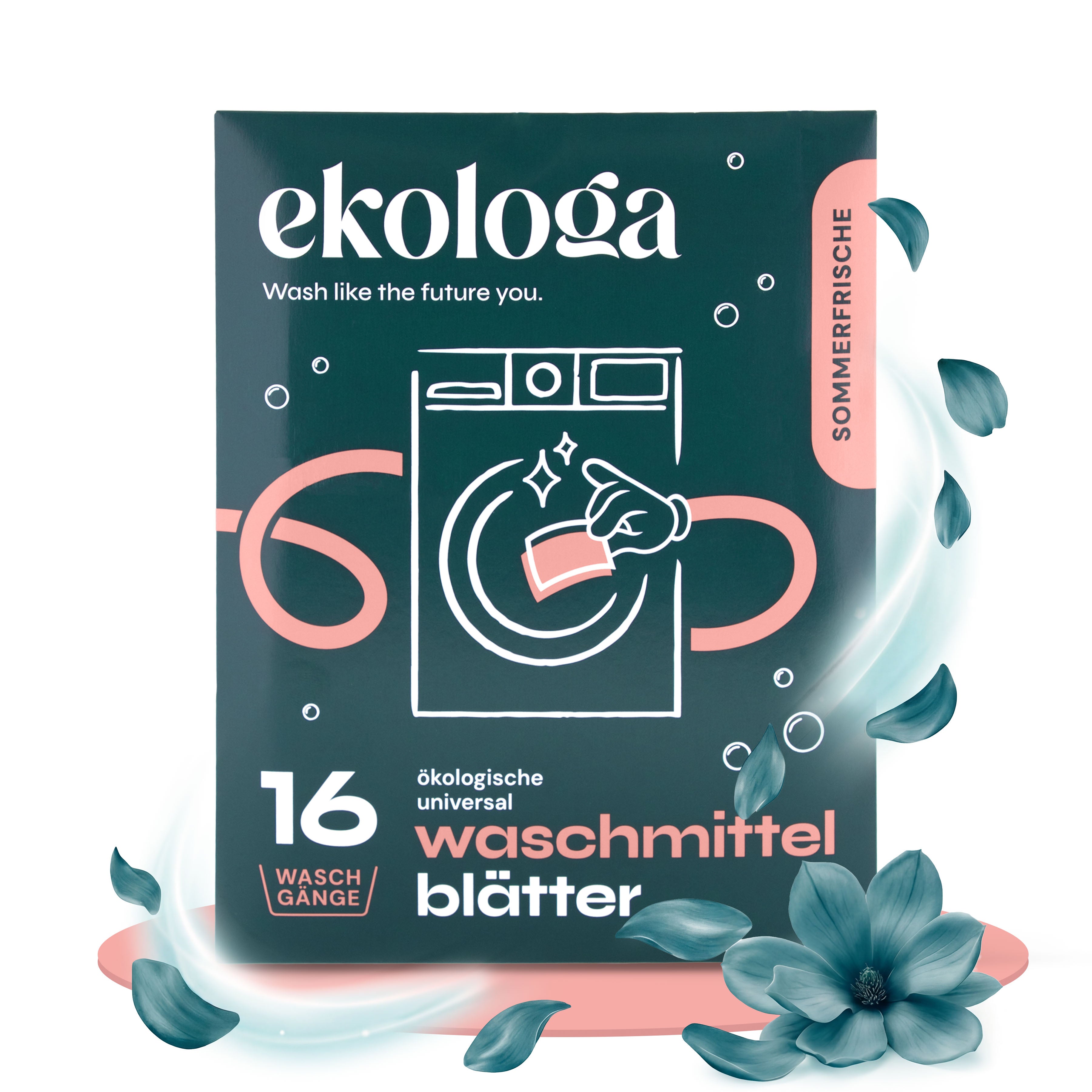 Umweltfreundliche Waschmittelblätter Probepack (16 Waschgänge)